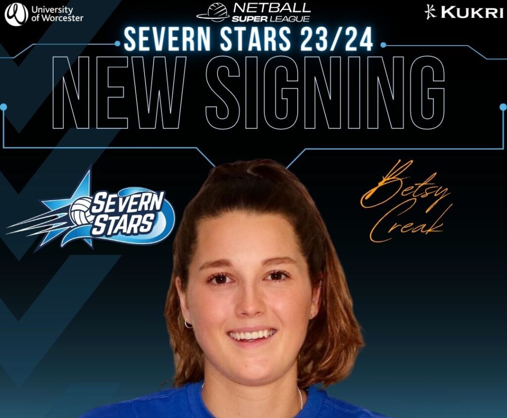 Betsy Creak Shooter Severn Stars Netball Team