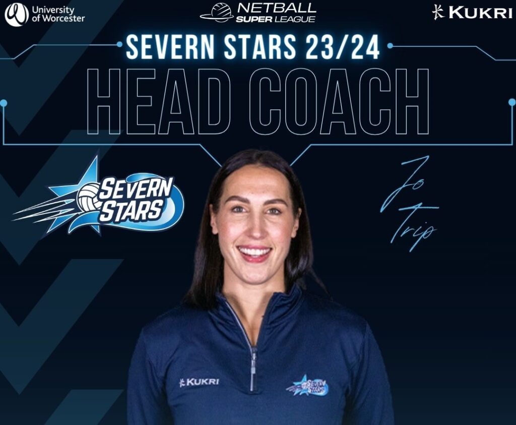 Jo Trip Head Coach Severn Stars Netball Team