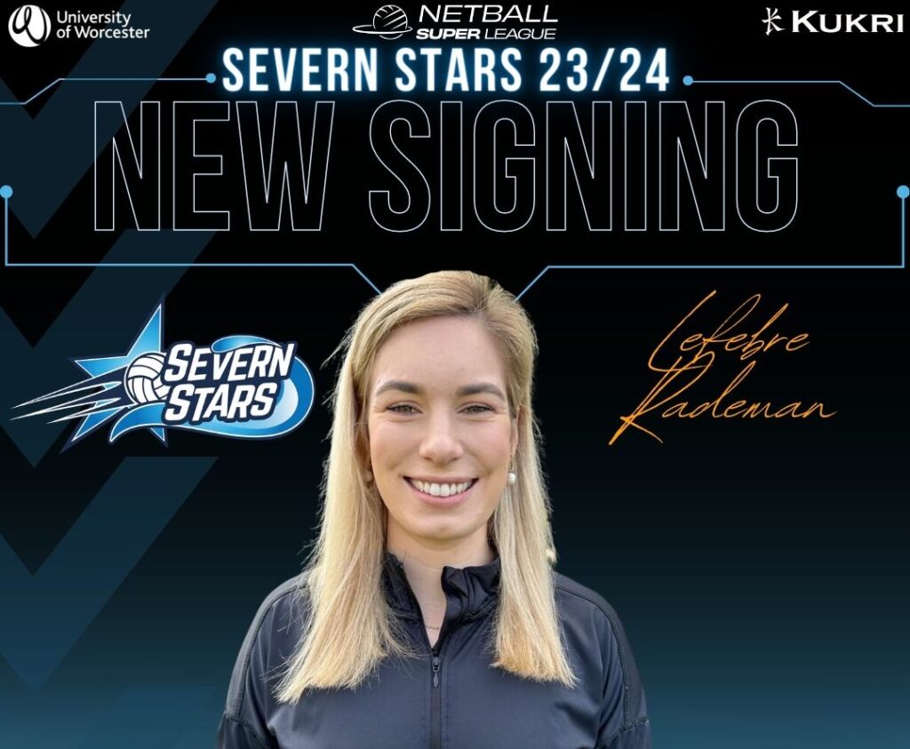 Lefebre Rademan Shooter Severn Stars Netball Team