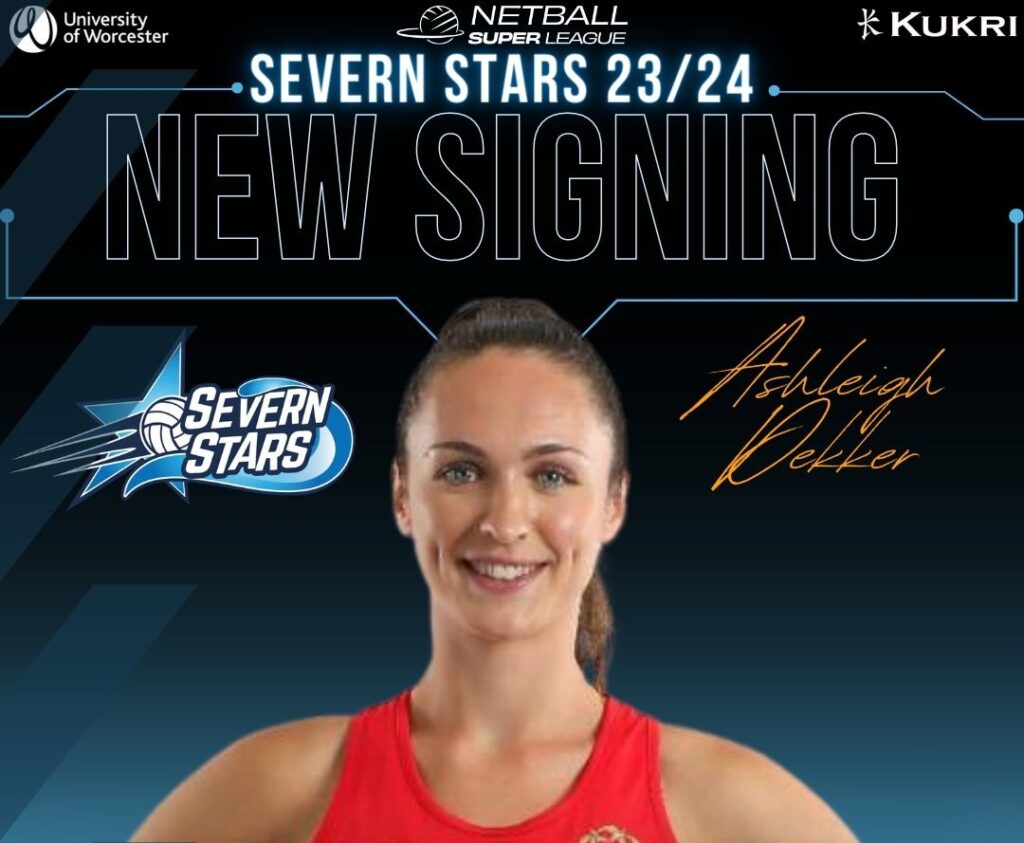 Ashleigh Dekker Midcourt Severn Stars Netball Team