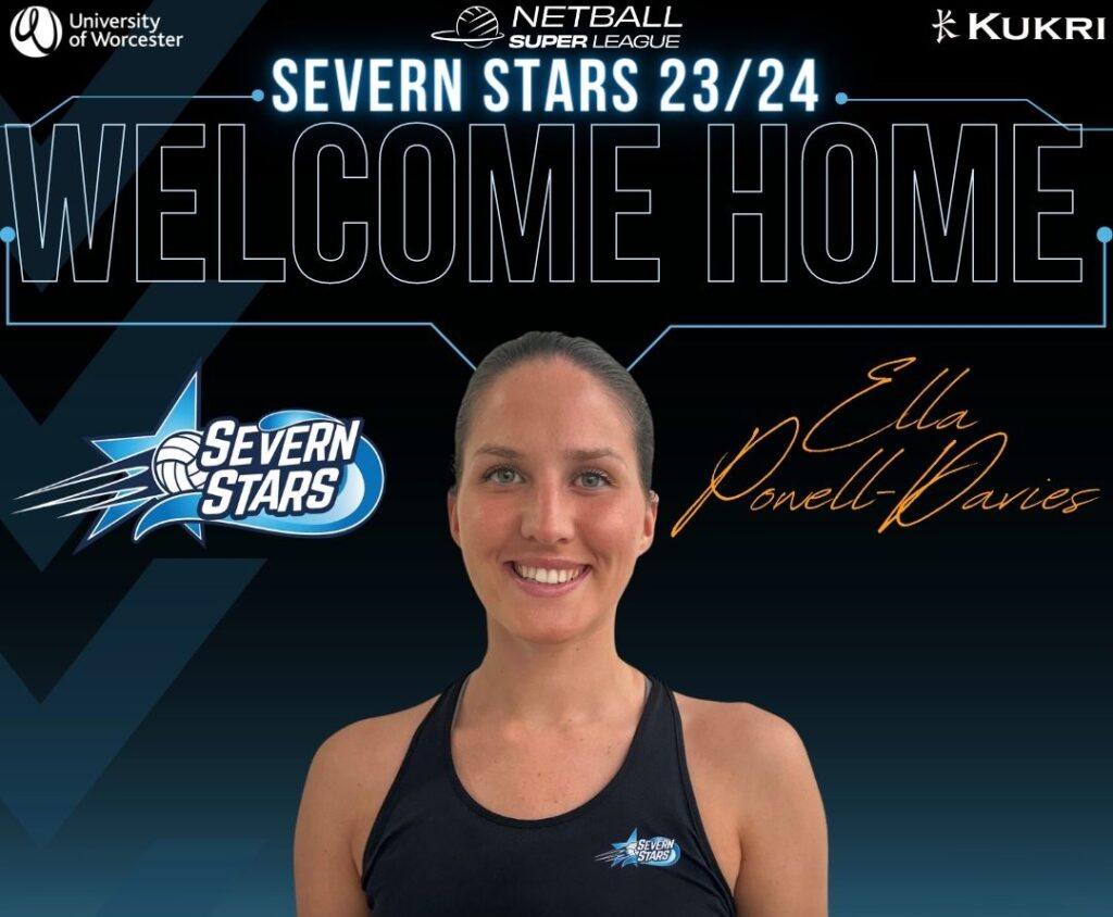 Ella Powell-Davies Defence Severn Stars Netball Team