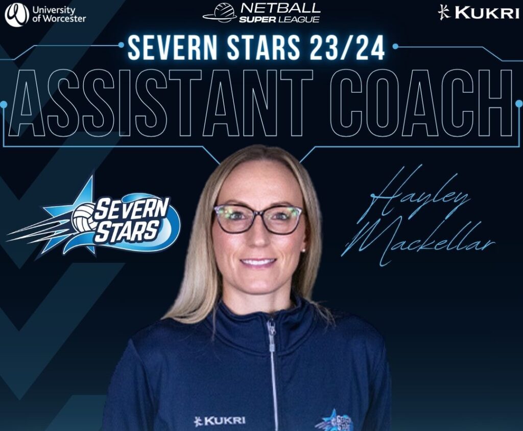 Hayley MacKellar Assistant Coach Severn Stars Netball Team