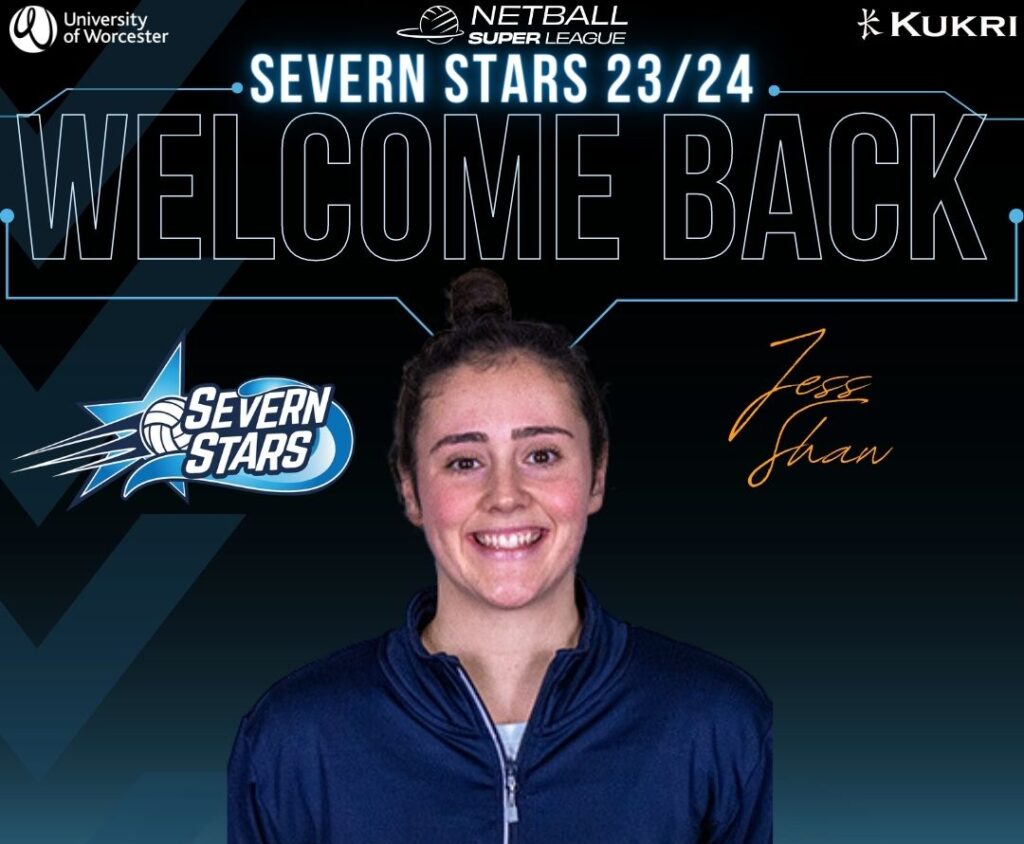 Jess Shaw Mid-field Severn Stars Netball Team