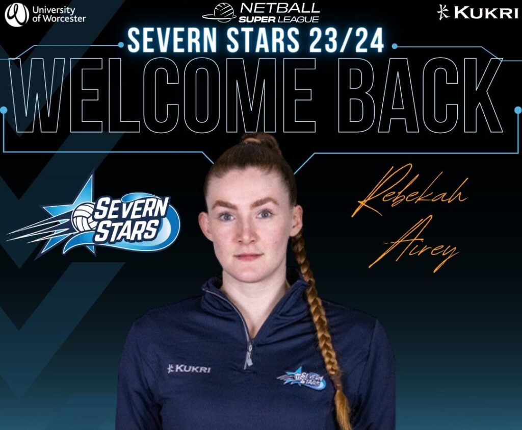 Bekah Airey Defence Severn Stars Netball Team